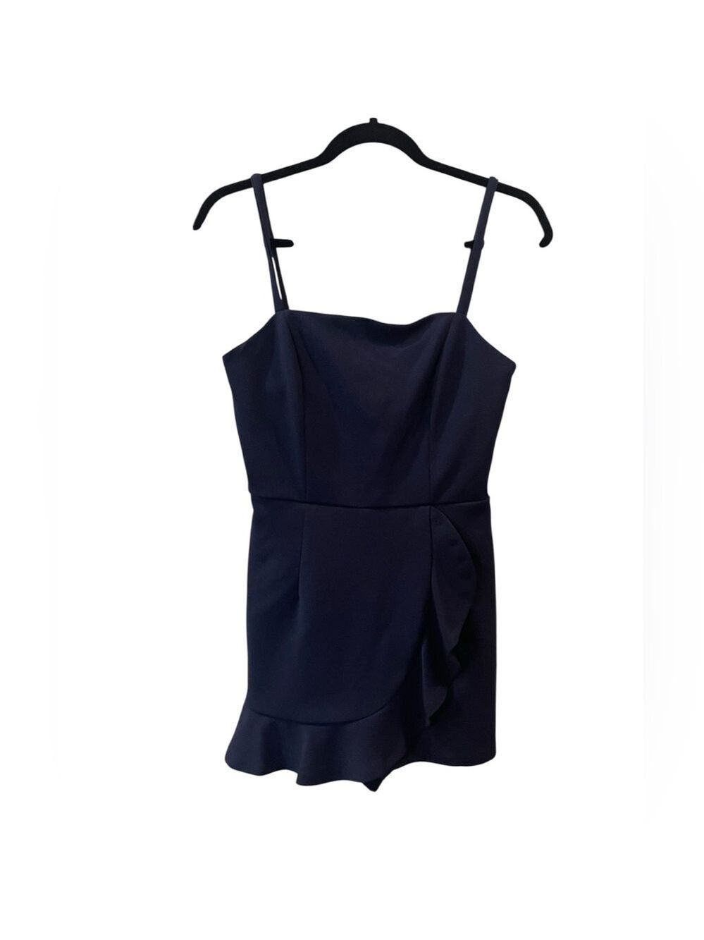 Crystal Doll Women’s Navy Blue Ruffled Skort Romper Size: Small